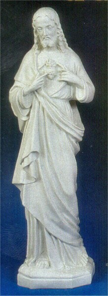 Sacred Heart Of Jesus Large-Scale Faux Ganite Statue